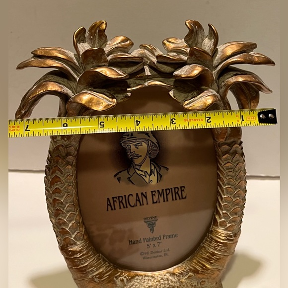 NWT DEZINE AFRICAN EMPIRE 5”x7” PALM TREE PICTURE FRAME. - Picture 8 of 8